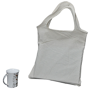 The Foldable Soft Natural Cotton Shopper Bag by Green Petal Ventures